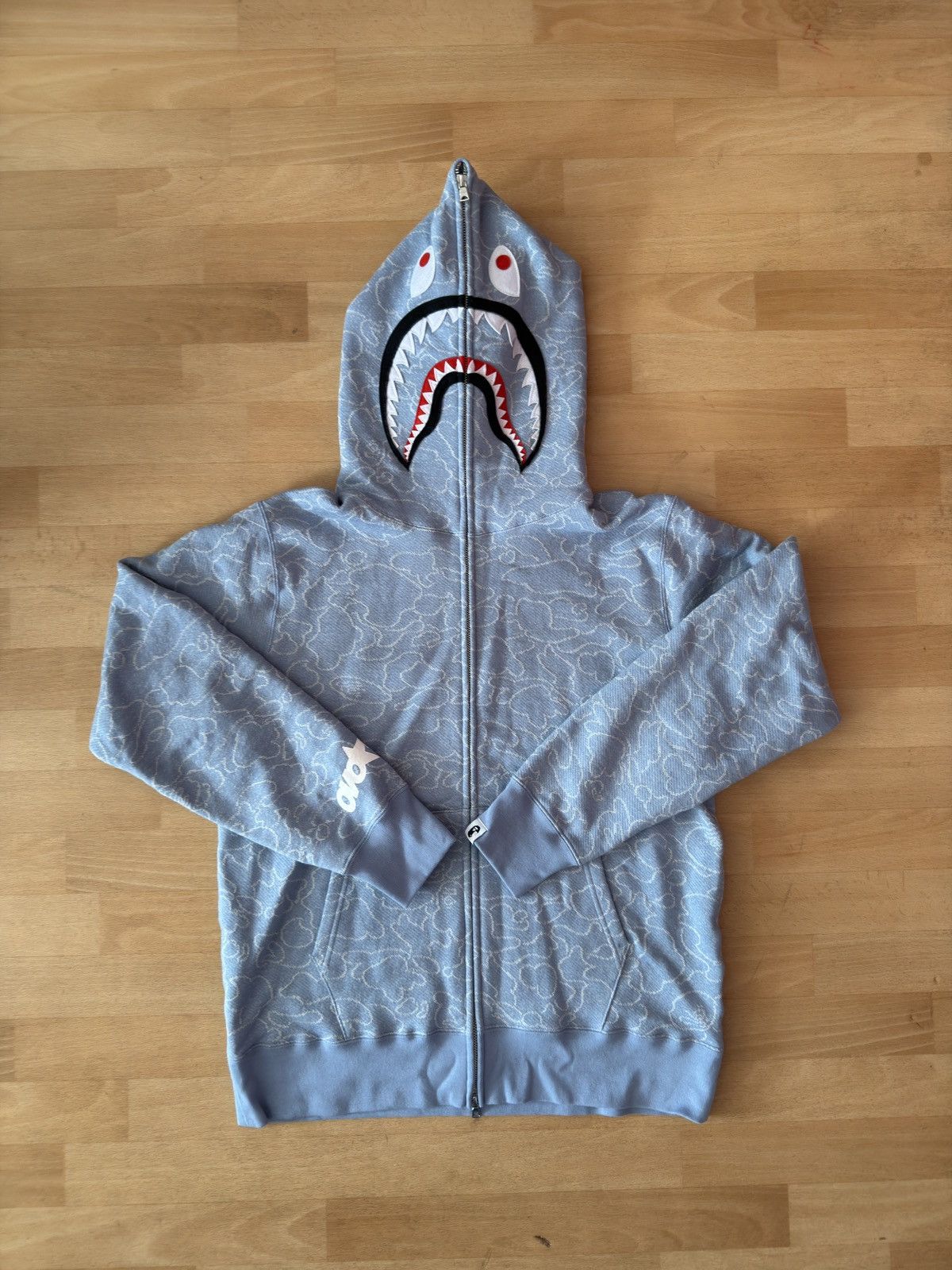 Bape × October's Very Own Bape Neon 1st Camo Shark Full-Zip Hoodie Size US L / EU 52-54 / 3 - 2 Thumbnail