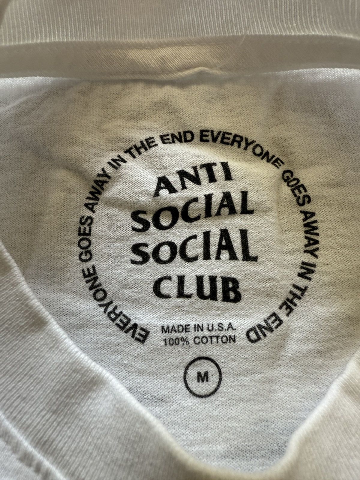Anti Social Social Club x Fragment Design Logo Tee White M