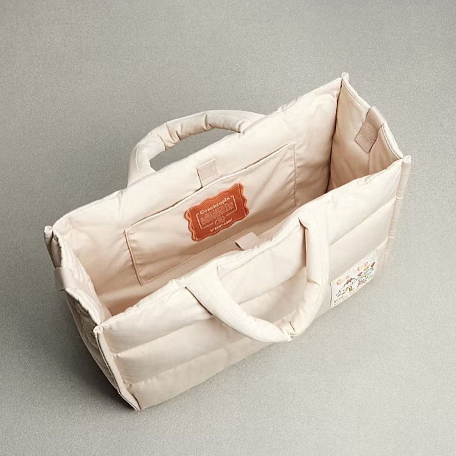 Coach NWT Coach Large Tote Shopper Shoulder Bag CQ057 Cloud Size ONE SIZE - 8 Thumbnail