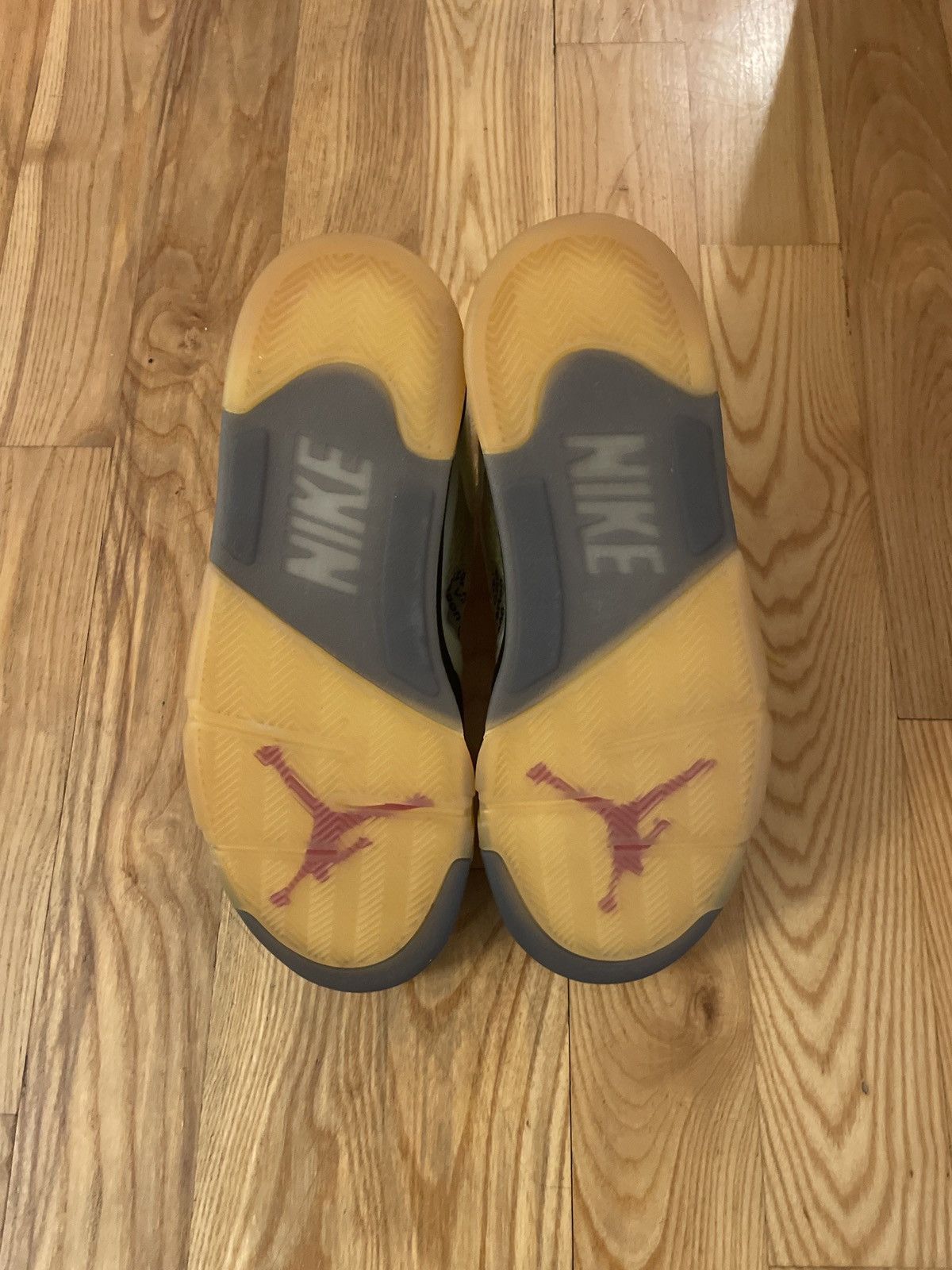 Jordan Brand × Off-White Jordan 5 Retro Off-White Sail Size US 12 / EU 45 - 5 Thumbnail