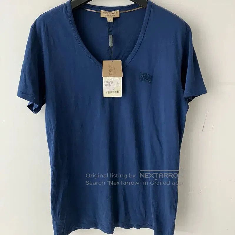 Burberry Burberry Blue Cotton Men's T. Size US L / EU 52-54 / 3 - 1 Thumbnail