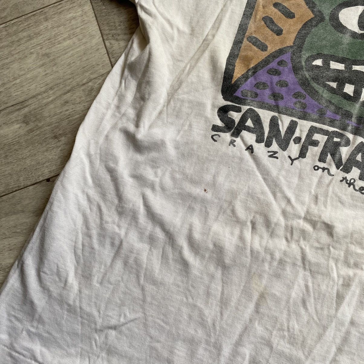 Vintage VINTAGE BIG HED 1992 SAN FRANCISCO CRAZY FACE T SHIRT Size US M / EU 48-50 / 2 - 3 Thumbnail