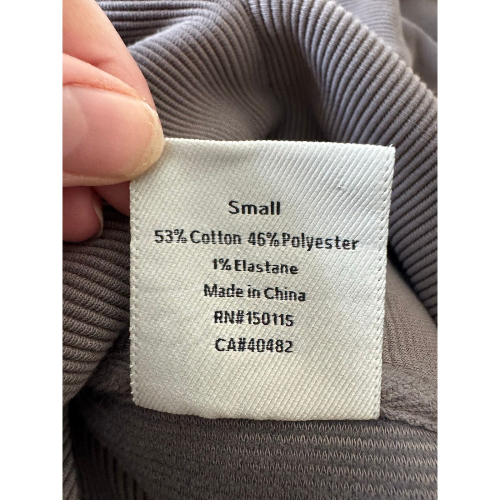 Varley VARLEY Milton Sweatshirt Deep Charcoal Gray Ribbed Ottoman Size S / US 4 / IT 40 - 7 Thumbnail