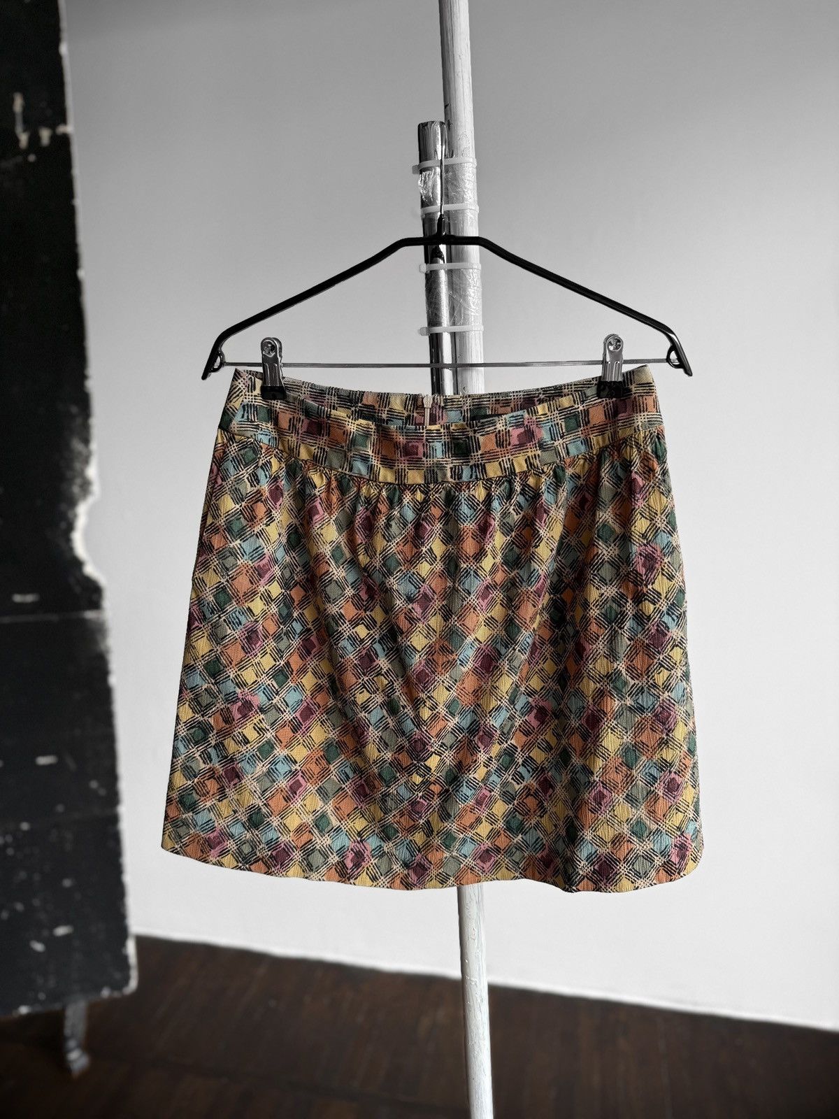 MAX&Co. Max&Co. Max Mara Wmns Multicolor Geometric Print Mini Skirt Size 34" / US 12 / IT 48 - 1 Thumbnail