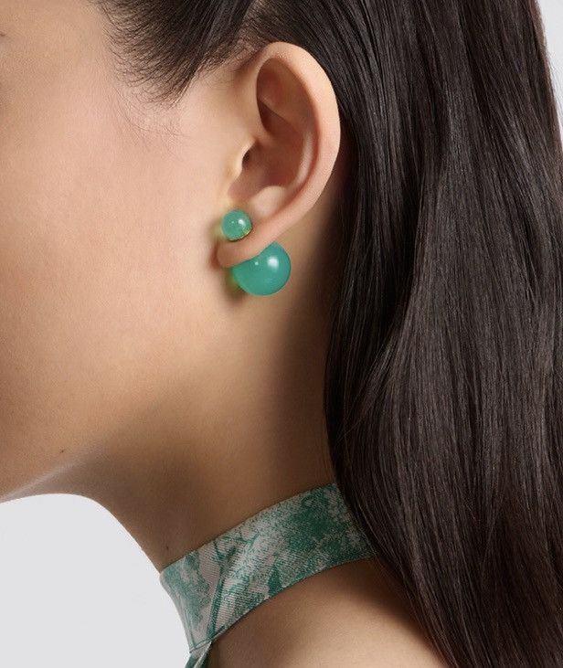 Dior Dior DIORIVIERA DIOR TRIBALES EARRING Aquamarina Resin Pearl Size ONE SIZE - 3 Thumbnail