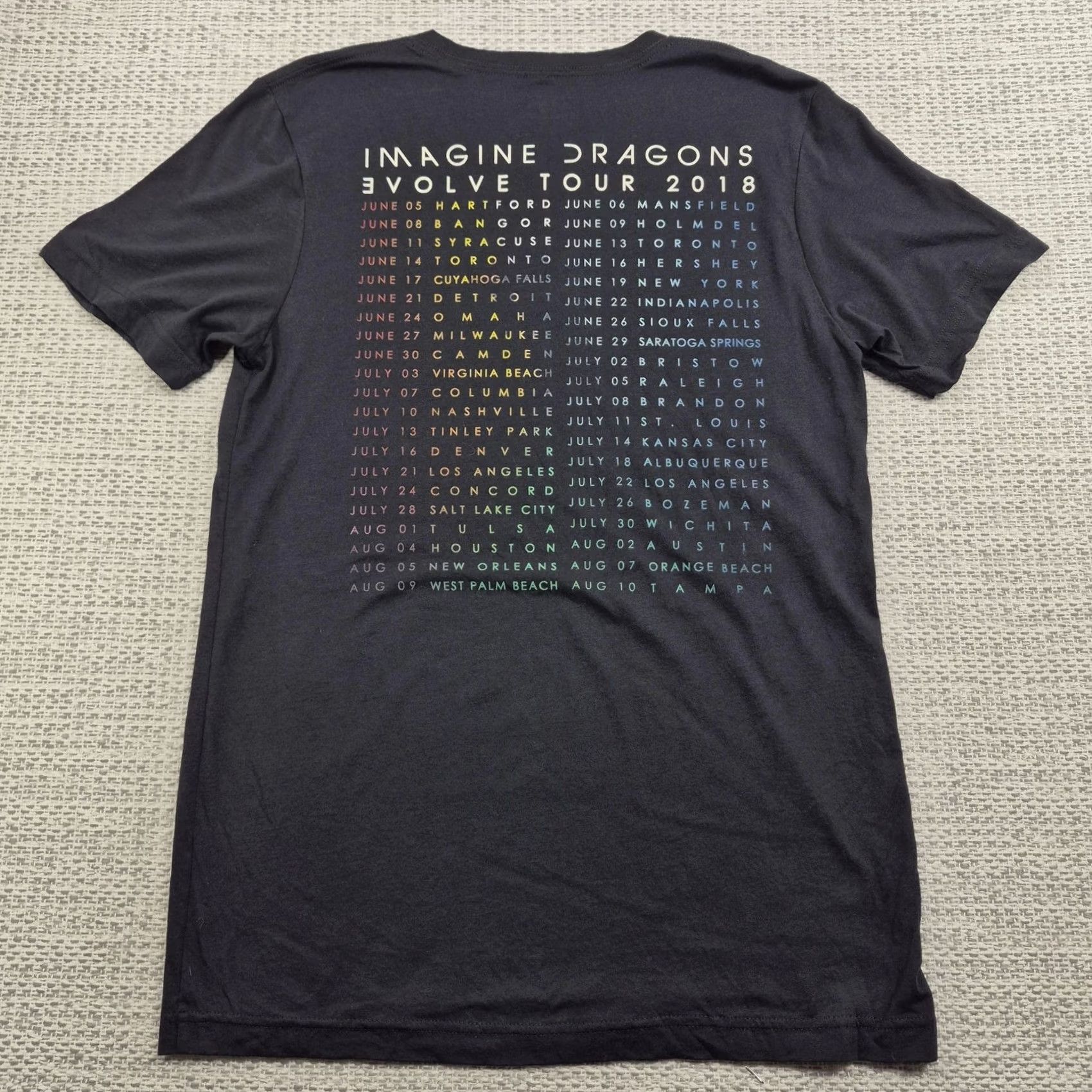 Vintage Imagine Dragons Shirt Mens Medium Black Evolve Tour 2018 Graphic Band Tee Size US M / EU 48-50 / 2 - 5 Thumbnail