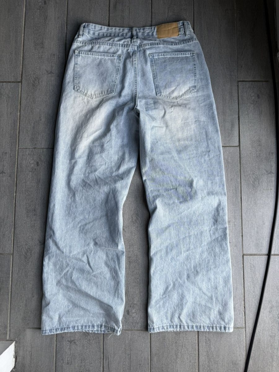 Japanese Brand Blue Washed Distressed Denim Size US 32 / EU 48 - 5 Thumbnail