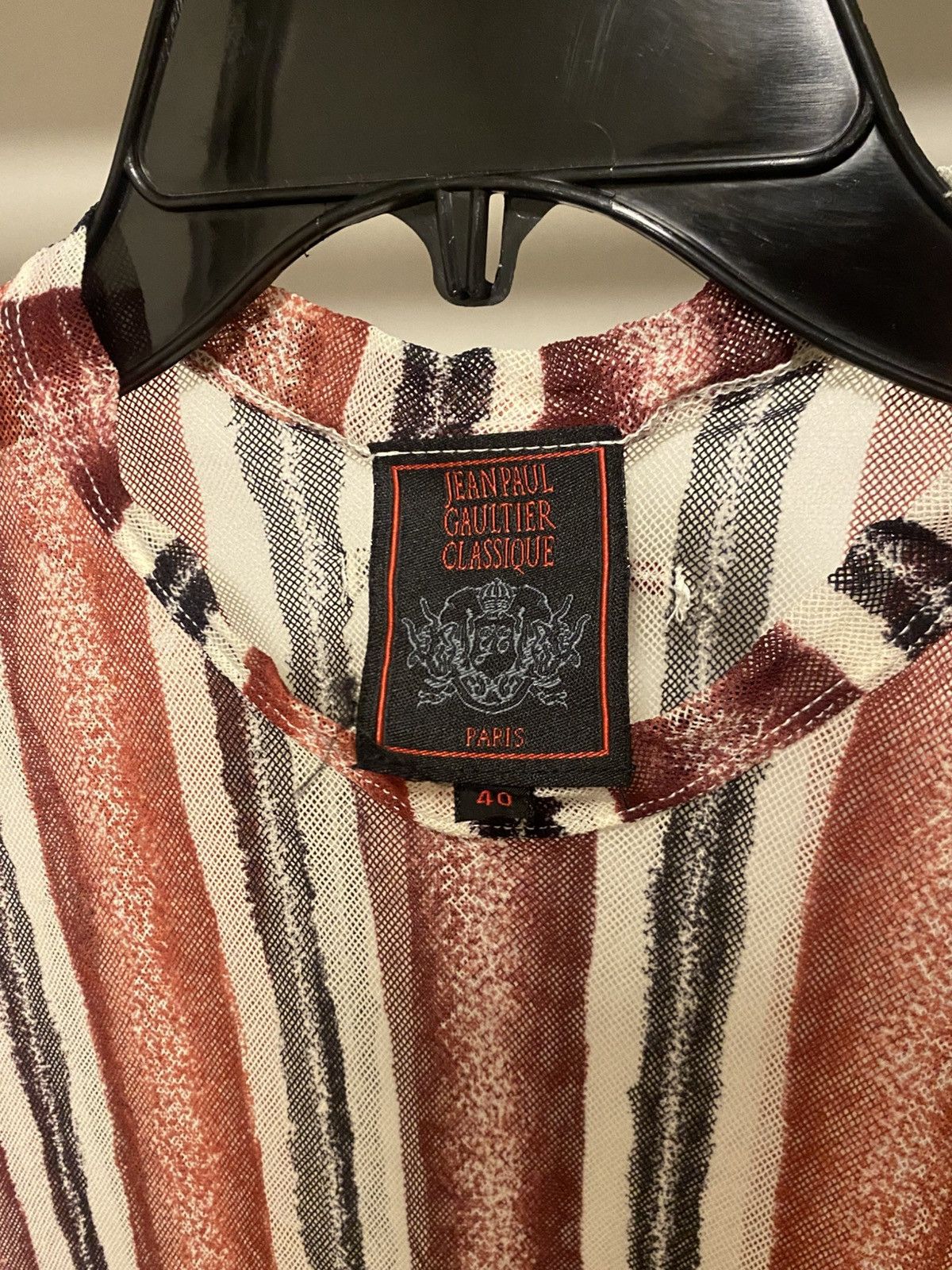 Jean Paul Gaultier 90s Jean Paul Gaultier Classique Mesh Shirt Size M / US 6-8 / IT 42-44 - 2 Thumbnail