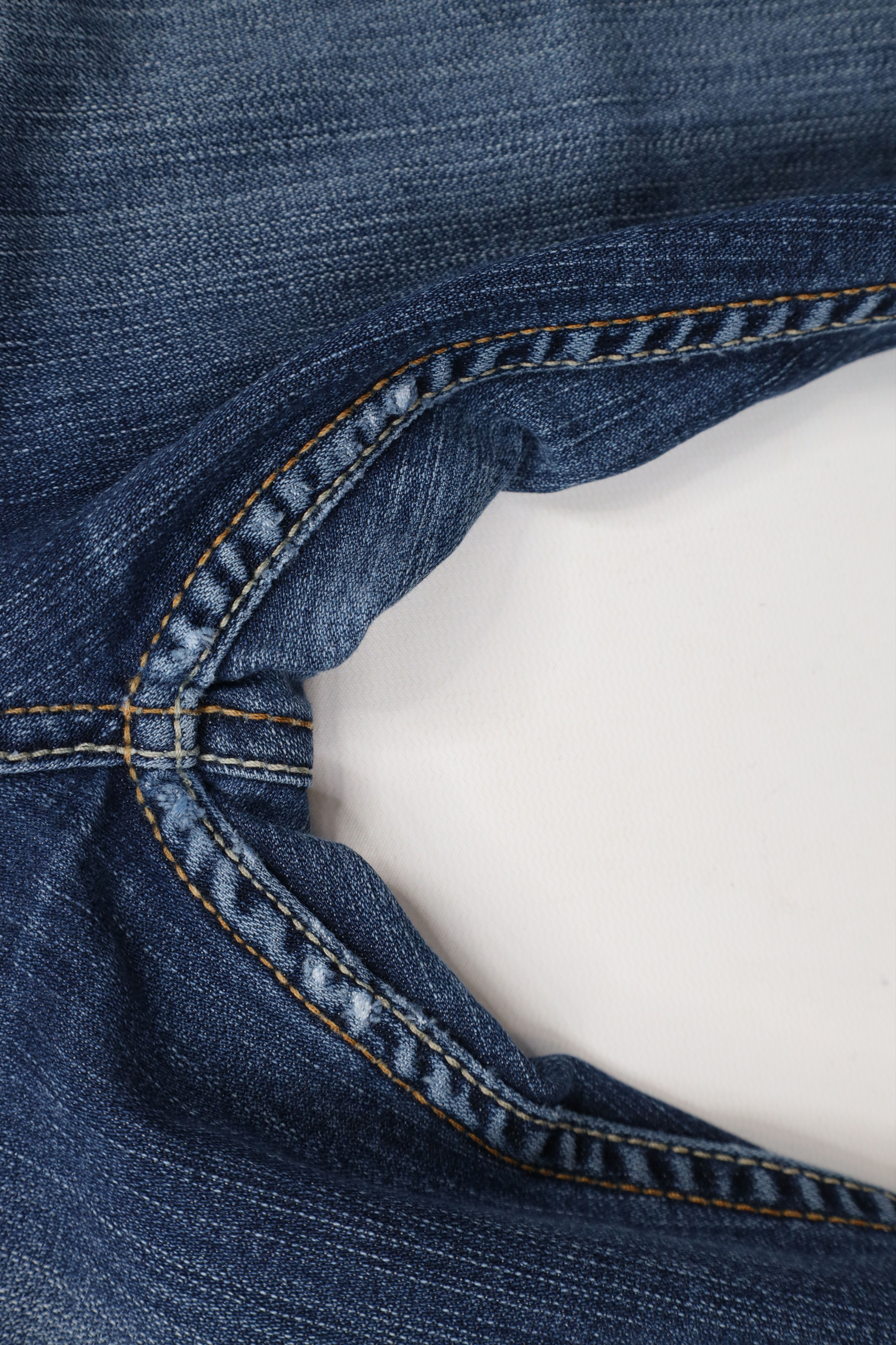 Vintage Buckle BKE Thick Stitch Starlite Stretch Flared Jeans Blue Size 28" / US 6 / IT 42 - 7 Thumbnail