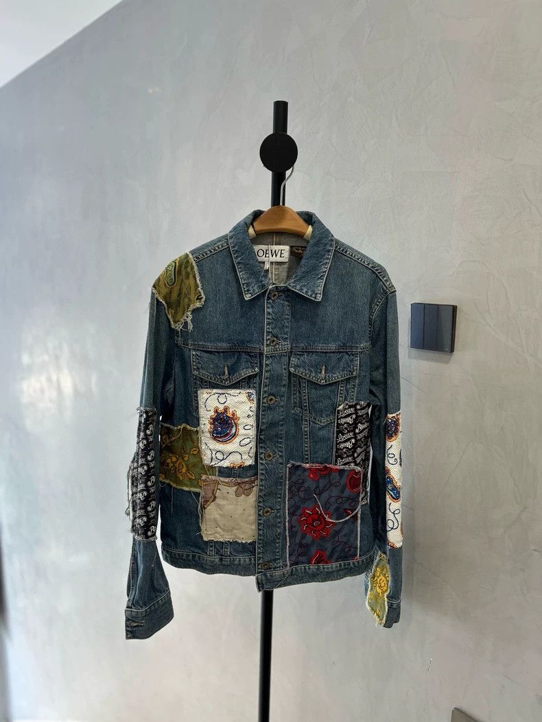 Loewe LOEWE Glitter graffiti painted denim jacket Size M / US 6-8 / IT 42-44 - 1 Thumbnail