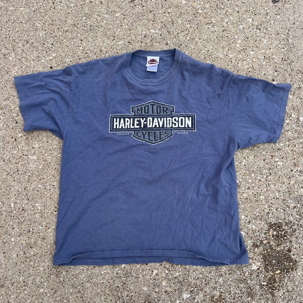 Harley Davidson × Vintage 2000s Casual Harley Davidson Logo Tee Size US XL / EU 56 / 4 - 1 Thumbnail