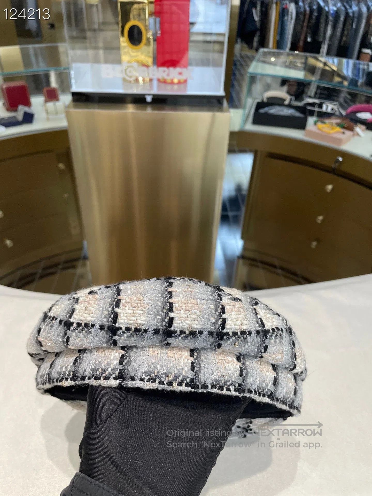 Chanel Chanel 22K Tweed Plaid Newsboy Cap. Size ONE SIZE - 3 Thumbnail