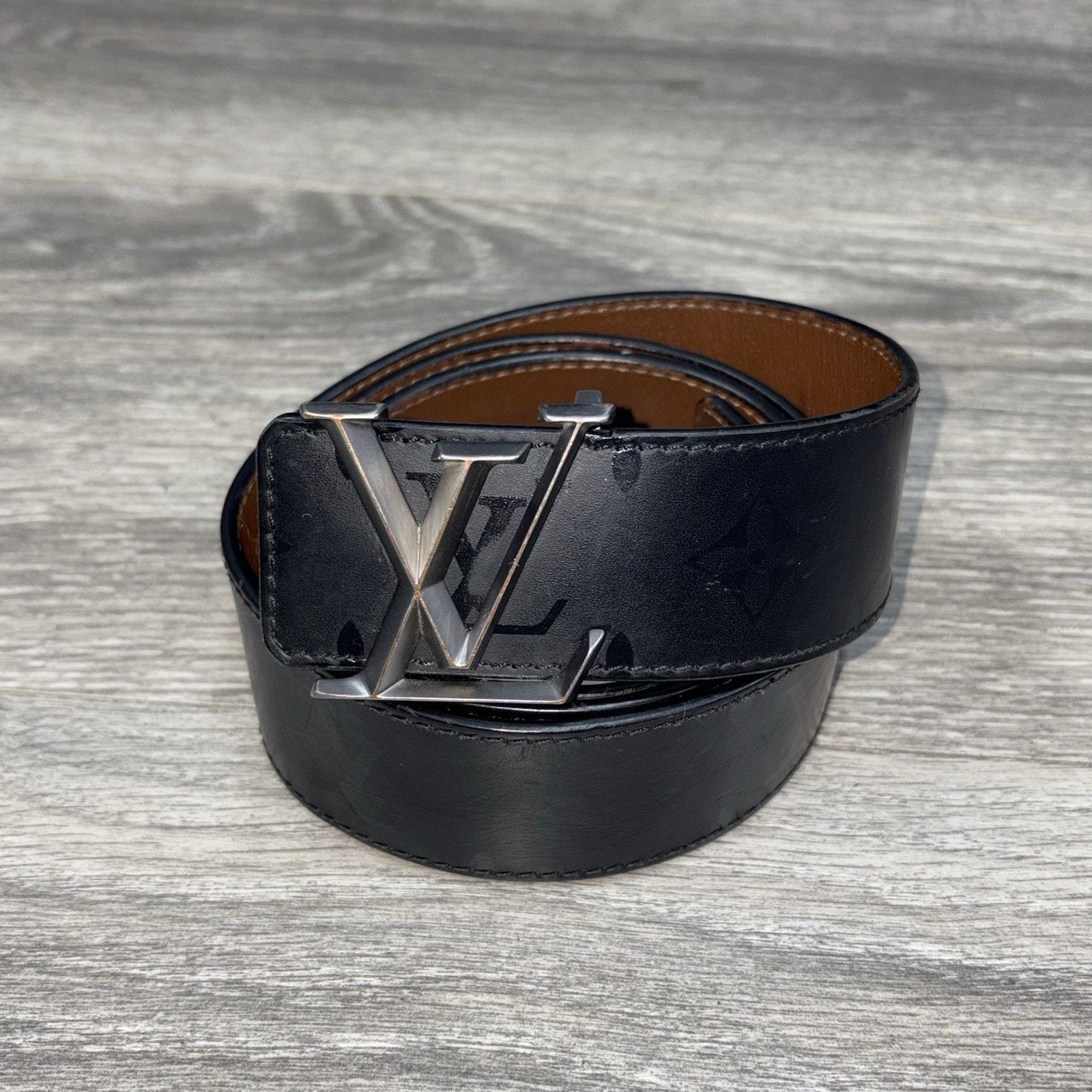 Louis Vuitton Louis Vuitton LV Initials Belt ' Black ' | GOOD CONDITION! Size 38 - 1 Thumbnail