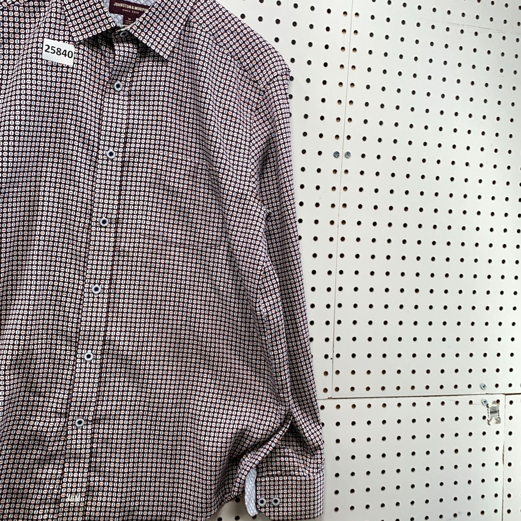 Johnston & Murphy Johnston & Murphy Shirt Multicolor Geometric Mens Medium Size US M / EU 48-50 / 2 - 4 Thumbnail