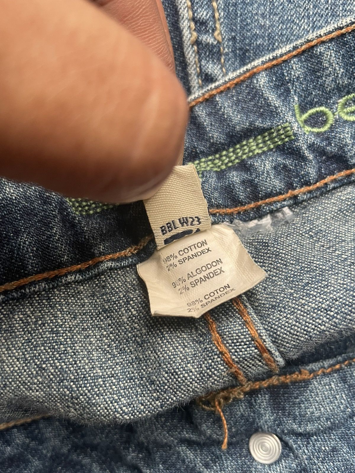 Bebe × Designer Bebe Flare Distresed Denim Size 33" - 8 Thumbnail