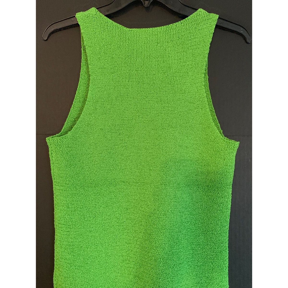 Helmut Lang HELMUT LANG GREEN KNIT LUXURY TANK TOP Size L / US 10 / IT 46 - 6 Thumbnail