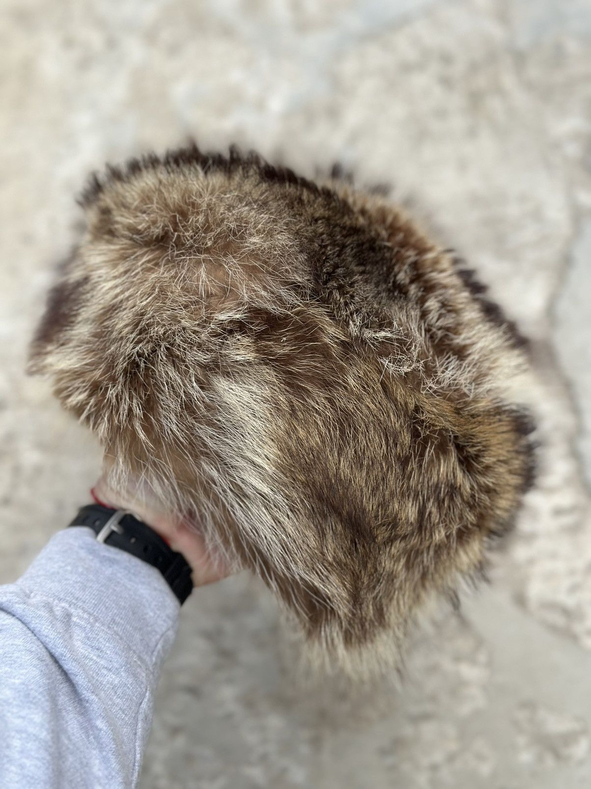 Japanese Brand Vintage Japanese Style Fur Hat Cap Y2K 00s Hype Trend Size ONE SIZE - 7 Thumbnail