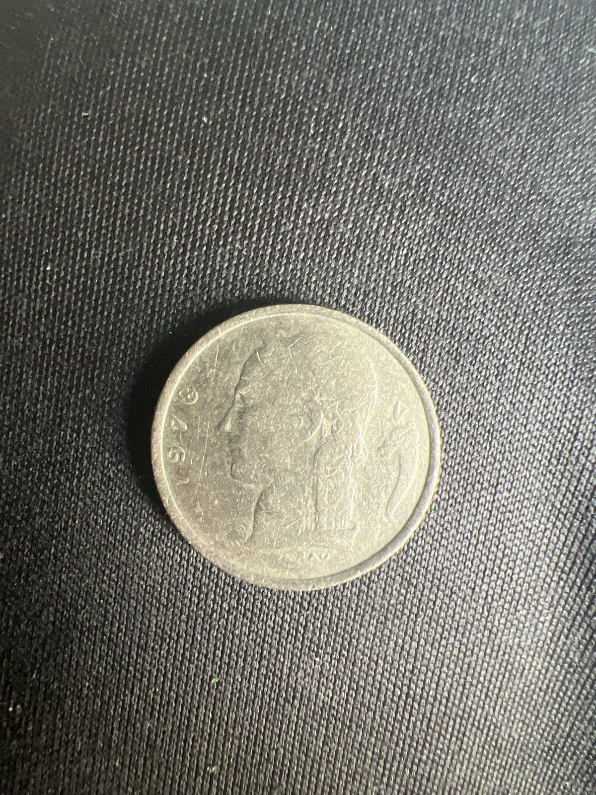 Vintage 1978 Belgium 1 Franc Coin Size ONE SIZE - 1 Thumbnail
