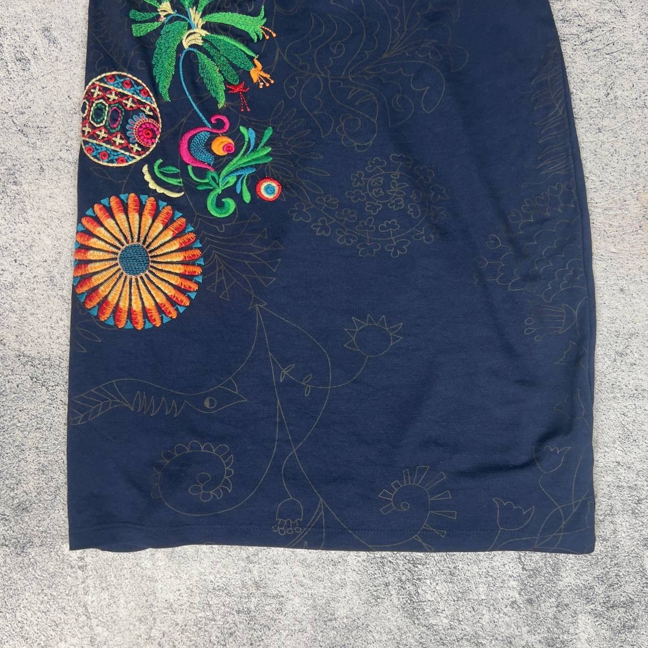 Desigual Desigual Women's Dress Size M Blue Viscose Short Sleeve` Size M / US 6-8 / IT 42-44 - 3 Thumbnail