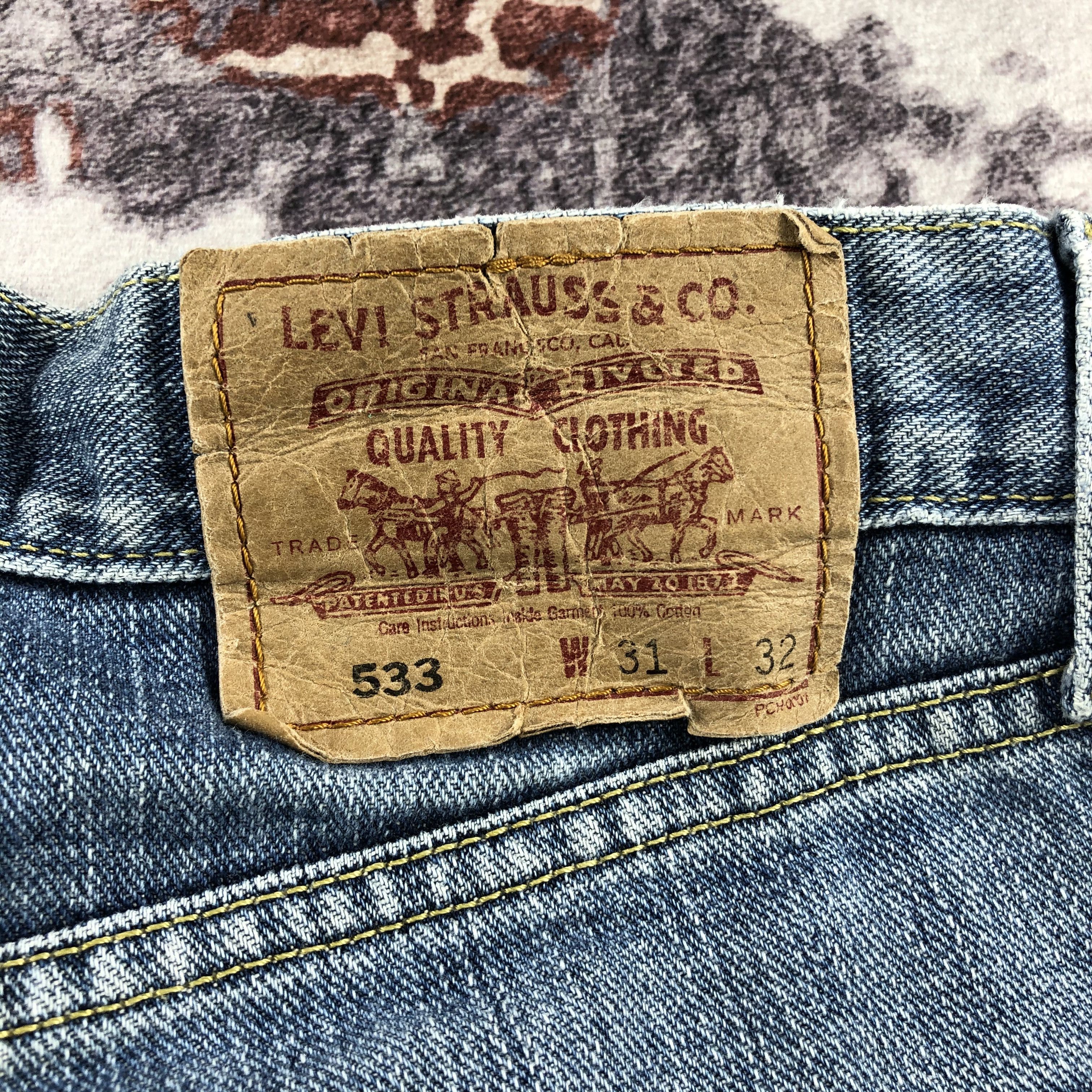 Levi's × Vintage Vintage 90s Blue Wash Levis 533 Jeans-JM2187 Size US 31 - 5 Thumbnail