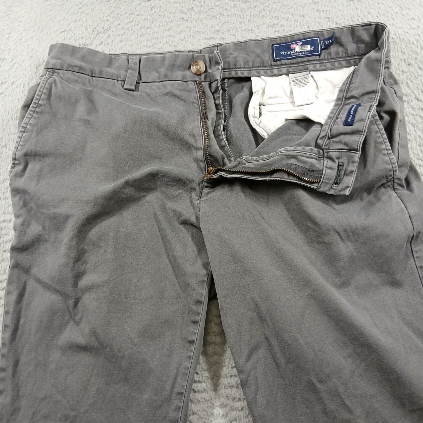 Vineyard Vines Vineyard Vines Chino Pants Breaker Straight 32 x 32 Grey Mens Regular Stretch Cotton Blend Pockets Logo Size US 32 / EU 48 - 7 Thumbnail