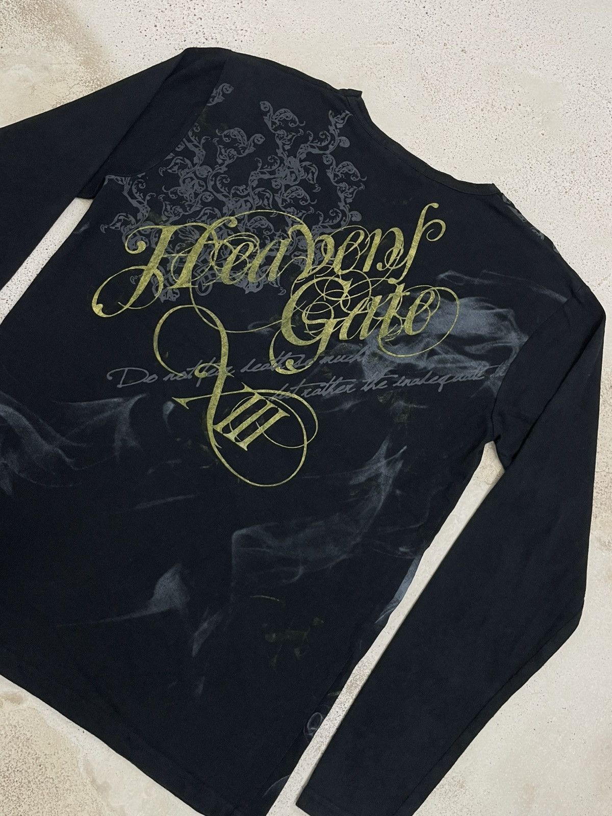 Japanese Brand × KMRii Clash Ahead Y2K Design Smoke Wording Death Poem Size US M / EU 48-50 / 2 - 12 Thumbnail