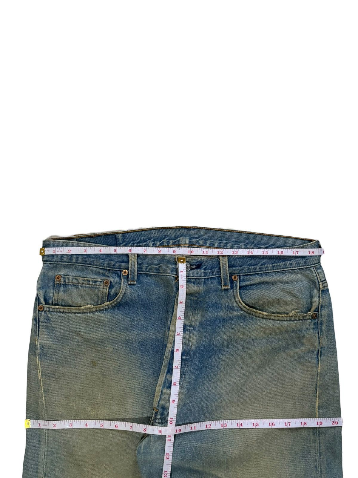 Levi's Vintage 90s Levis 501xx Mud Wash Distressed Baggy Jeans Size US 37 - 11 Thumbnail
