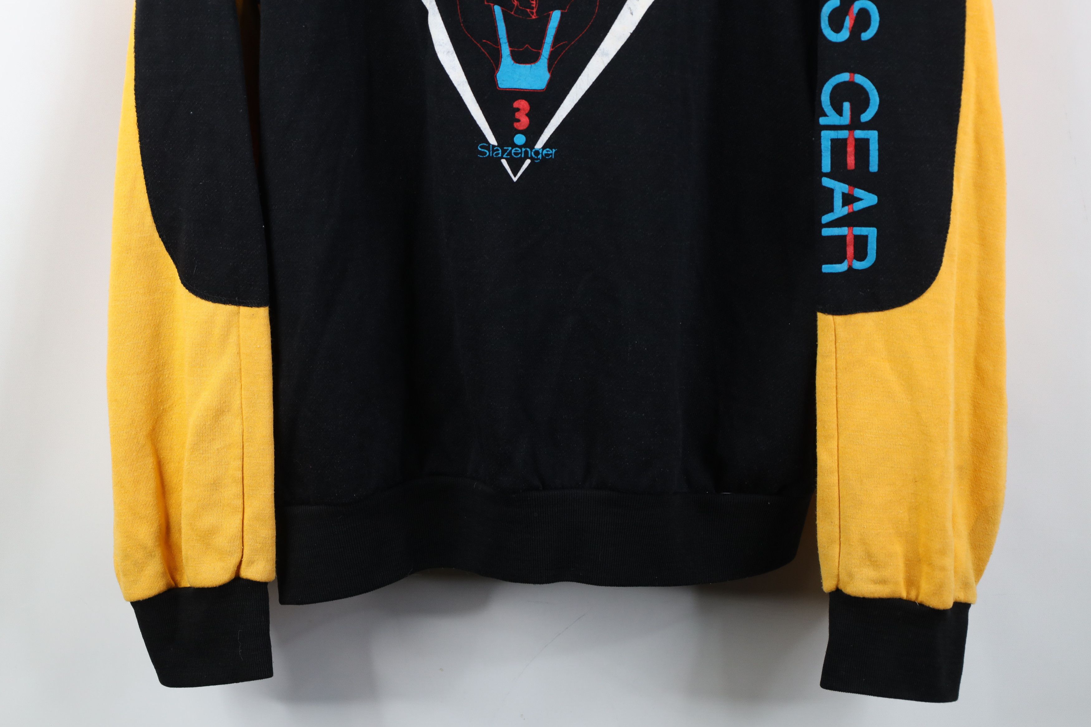 Vintage Vintage 80s 90s Slazenger Fitness Gear Raglan Sweatshirt Size US L / EU 52-54 / 3 - 3 Thumbnail
