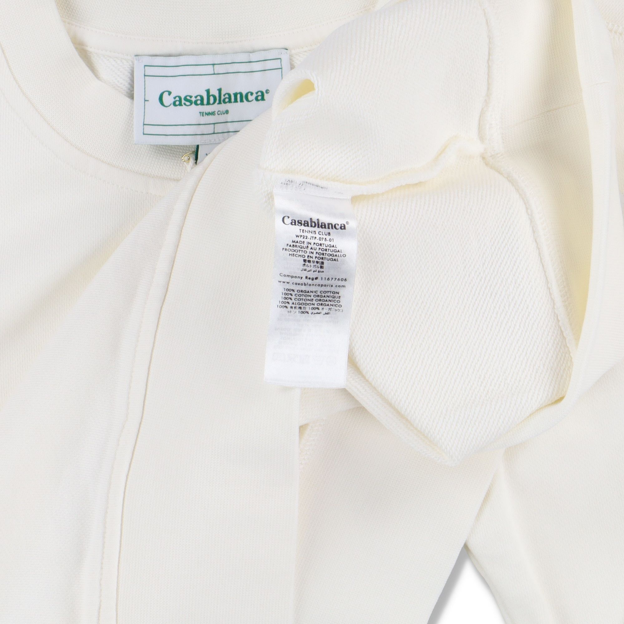 Casablanca Cream Patisseries Logo Oversized Sweatshirt Size XXS / US 00 / IT 34 - 5 Thumbnail