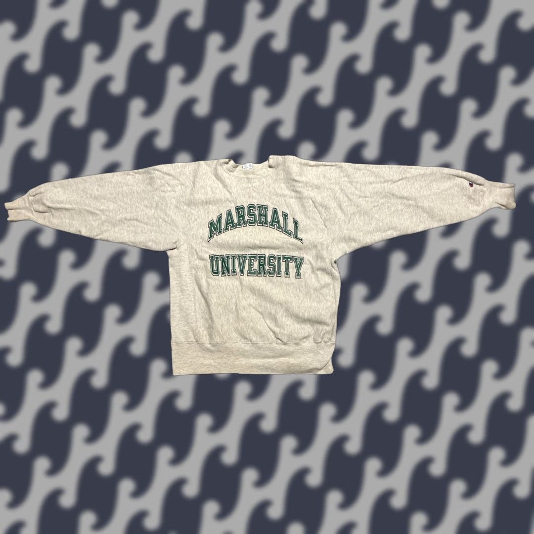 Vintage Champion Reverse Weave Sweatshirt Men Large Gray College