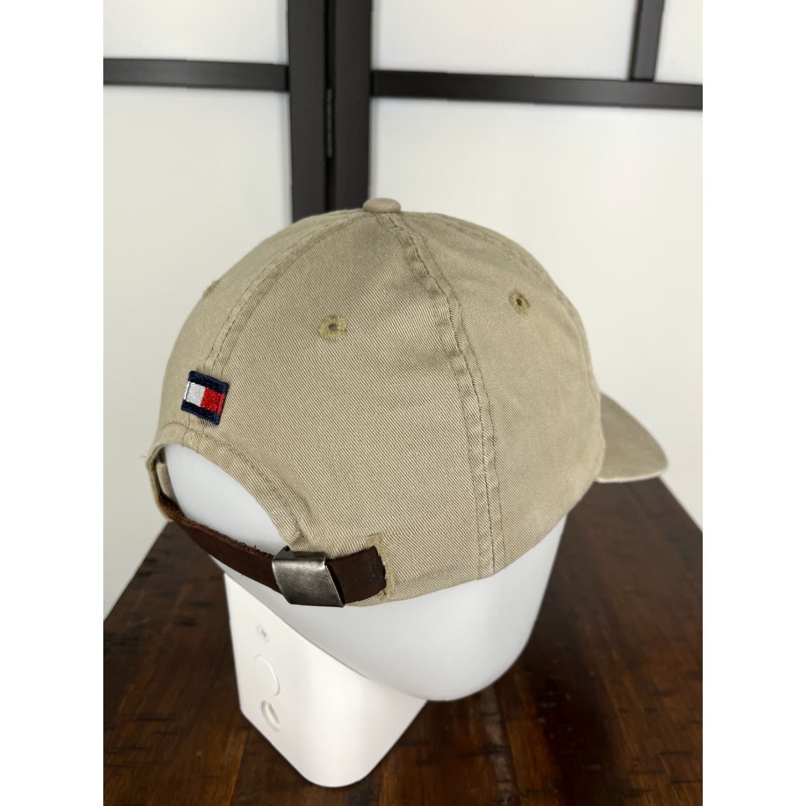 Tommy Hilfiger Tommy Hilfiger Hat Cap Strap Back Adult One Size Beige Soccer Ball 1985 Cotton Baseball Cap Mens Size ONE SIZE - 7 Thumbnail