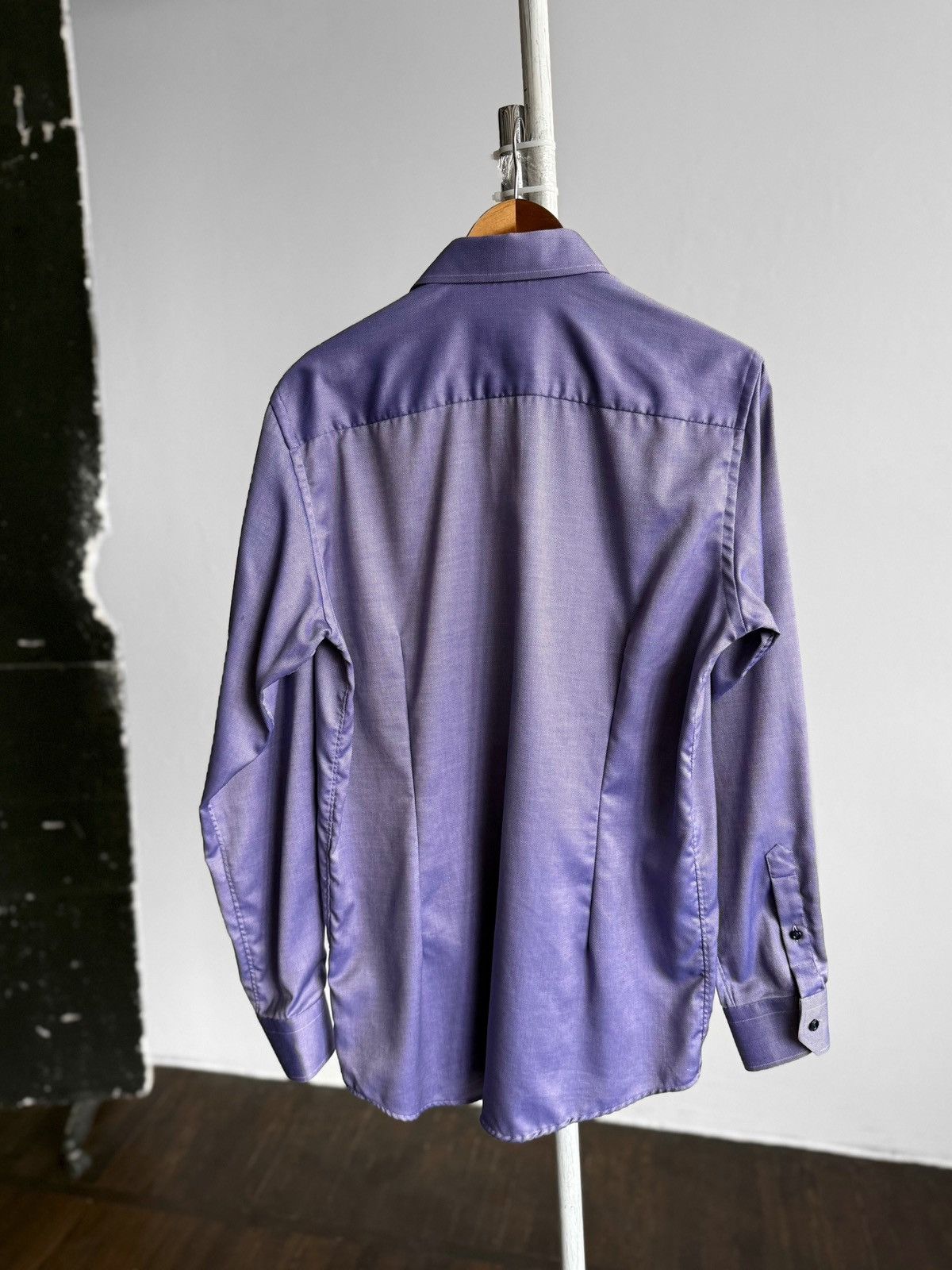 Eton Eton Purple Contemporary Fit Long Sleeve Button Up Shirt Size US M / EU 48-50 / 2 - 2 Thumbnail