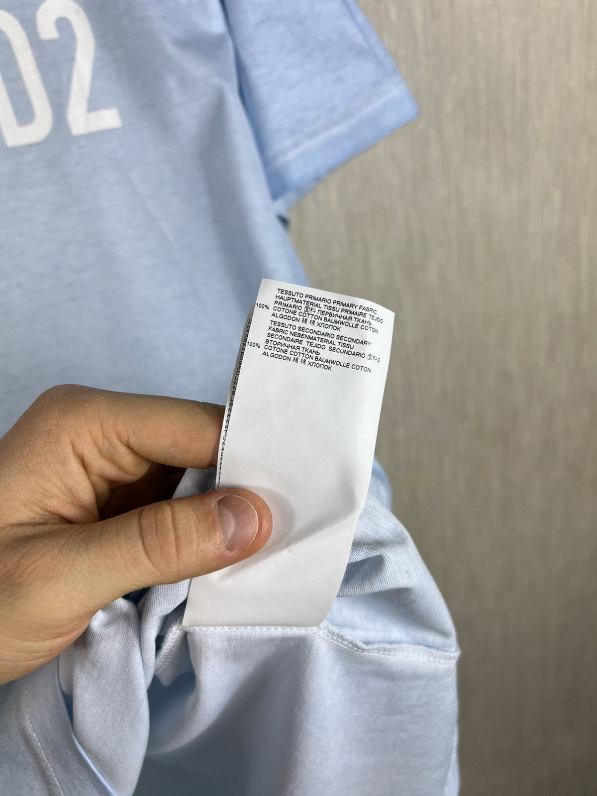 Dsquared2 Dsquared2 light blue t-shirt distressed central logo tee Size US XXL / EU 58 / 5 - 16 Thumbnail