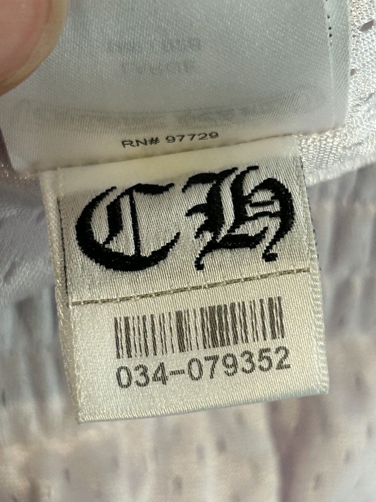 Chrome Hearts RARE *Sample Chrome Hearts white blue jersey mesh shorts Size US 34 / EU 50 - 9 Thumbnail