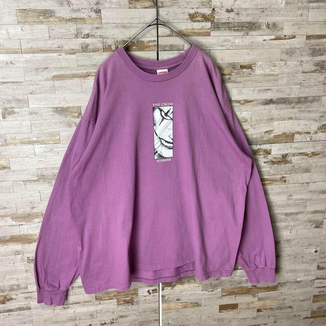 Supreme x The Crow 1809U Long Sleeve Shirt Purple Size XL Menswear