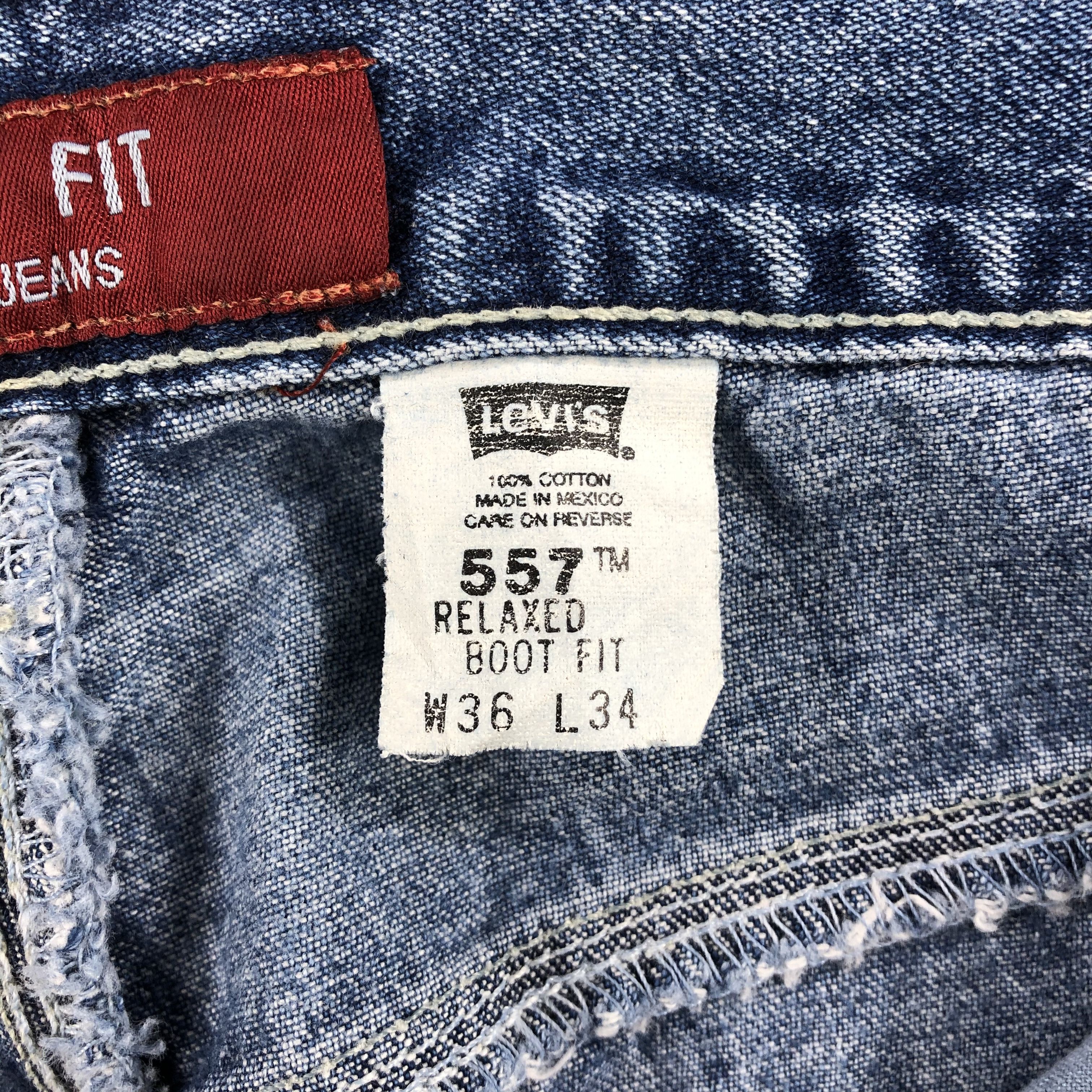 Levi's Vintage Blue Wash Levis 501 Jeans-J1643 Size US 35 - 13 Thumbnail