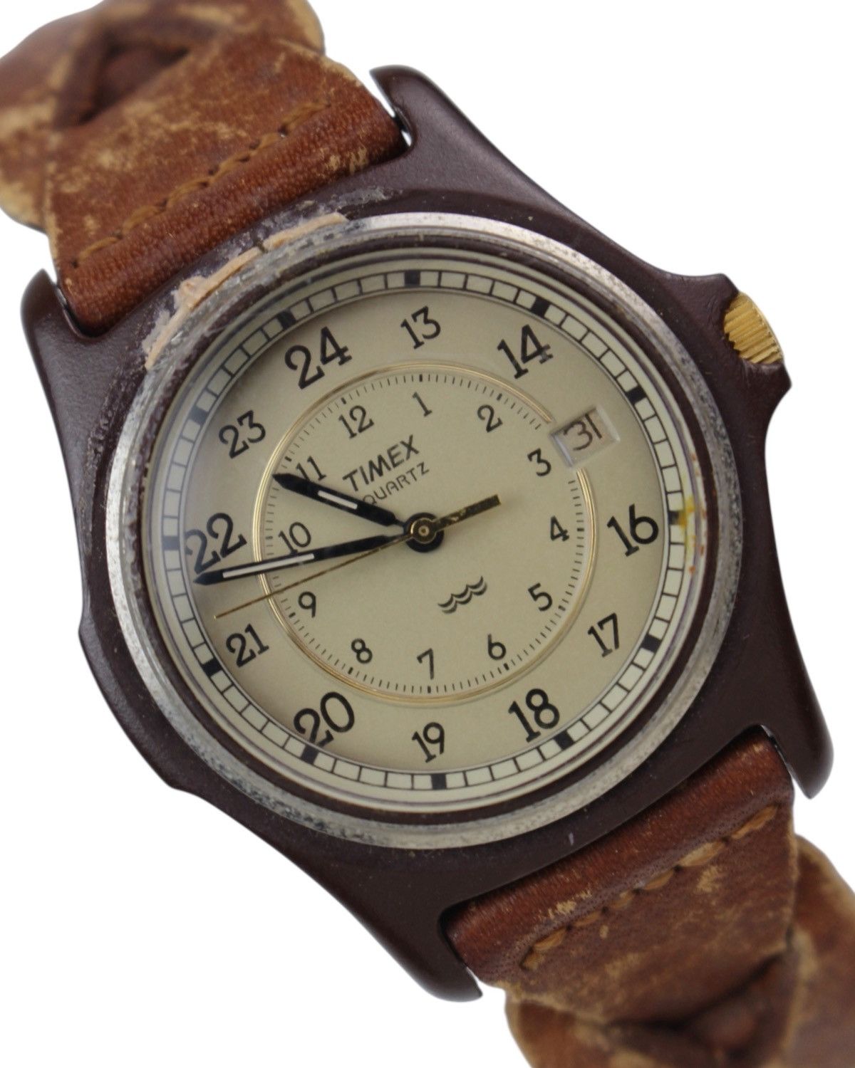 Timex 2000S TIMEX MILITARY QUARTZ – BROKEN-IN LEATHER STRAP Size ONE SIZE - 4 Thumbnail