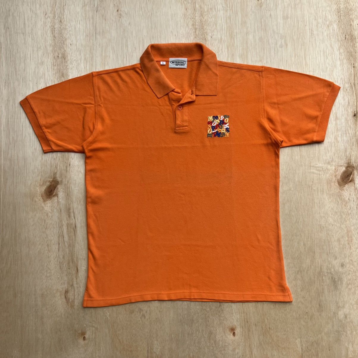 Missoni MISSONI SPORT POLO SHIRT SHORT SLEEVE VINTAGE Y2K Size US L / EU 52-54 / 3 - 1 Thumbnail