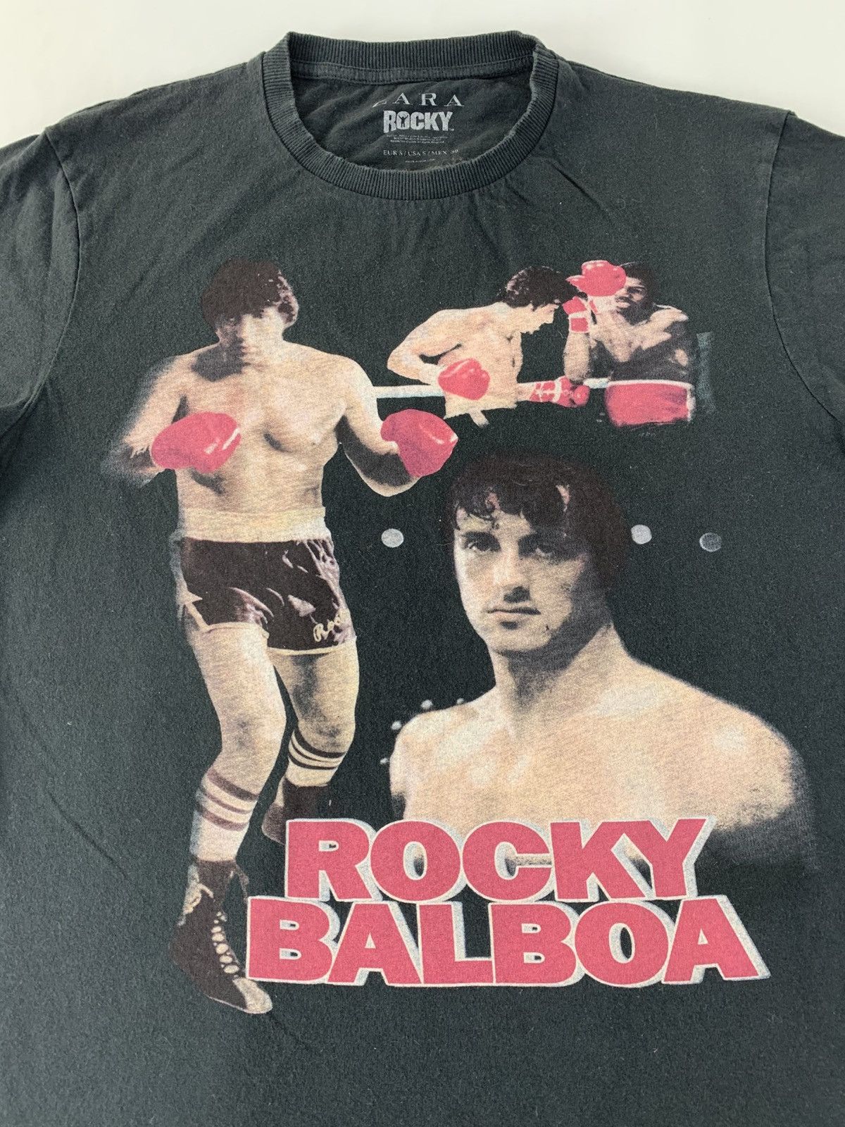 Zara Rocky Balboa II Sylvester Stallone Film Movie Printed Tee Size US M / EU 48-50 / 2 - 4 Thumbnail