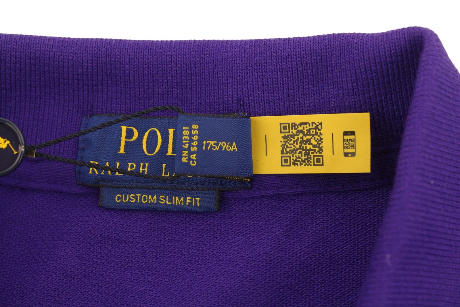 Ralph Lauren CUSTOM SLIM FIT M Purple Cotton Logo 87881 Size US M / EU 48-50 / 2 - 12 Thumbnail