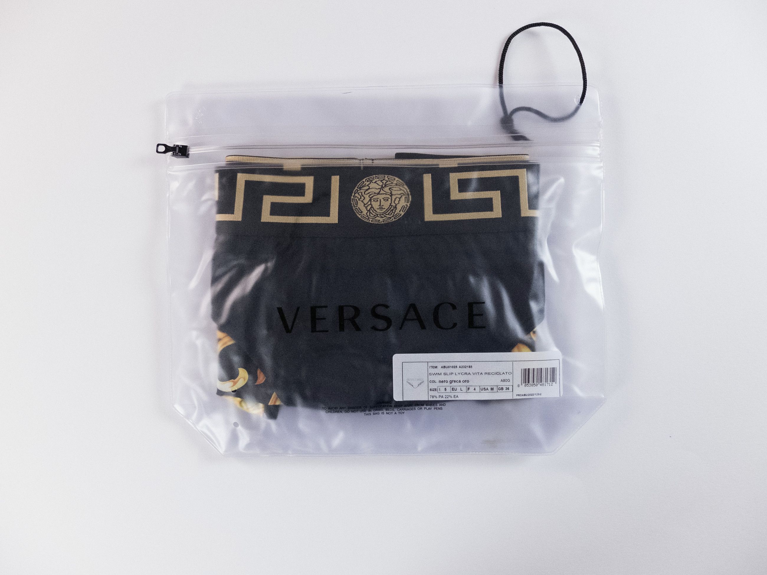 Versace VERSACE black swim briefs w barocco print inside 5 Large Size US 34 / EU 50 - 10 Thumbnail