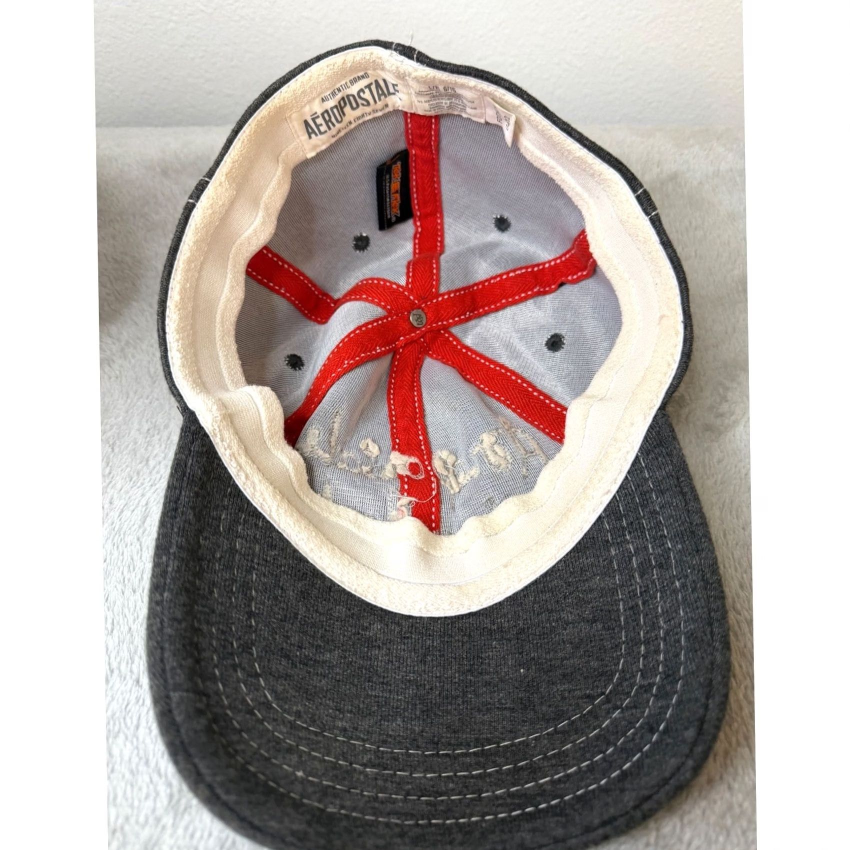 Aeropostale Aeropostale Hat Gray L/XL New York Est 87 Embroidered Tek Flex Cap Mens Size ONE SIZE - 7 Thumbnail