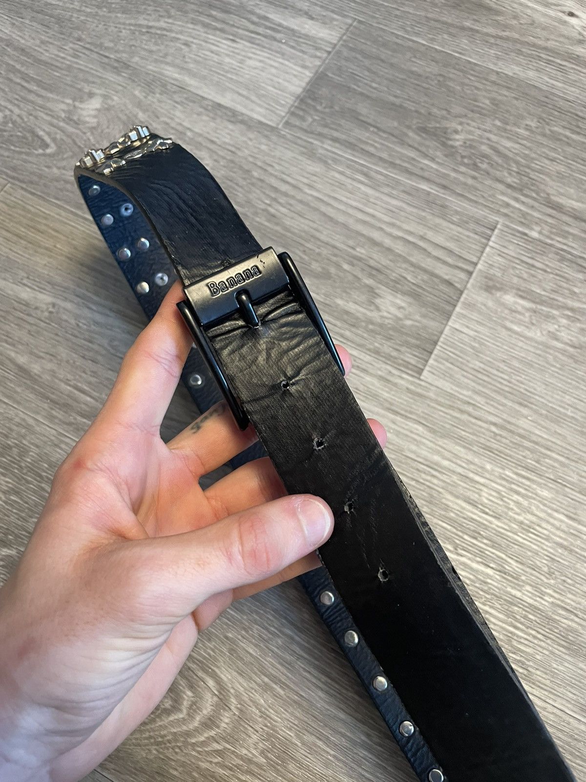 Japanese Brand Vintage Skulls Studded Punk Belt Y2K Size ONE SIZE - 4 Thumbnail