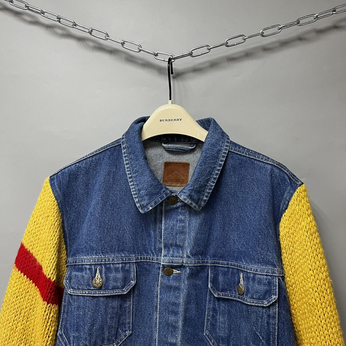 Marlboro × Vintage Vintage Marlboro Denim Jacket with sweater sleeve y2k Size US XL / EU 56 / 4 - 3 Thumbnail