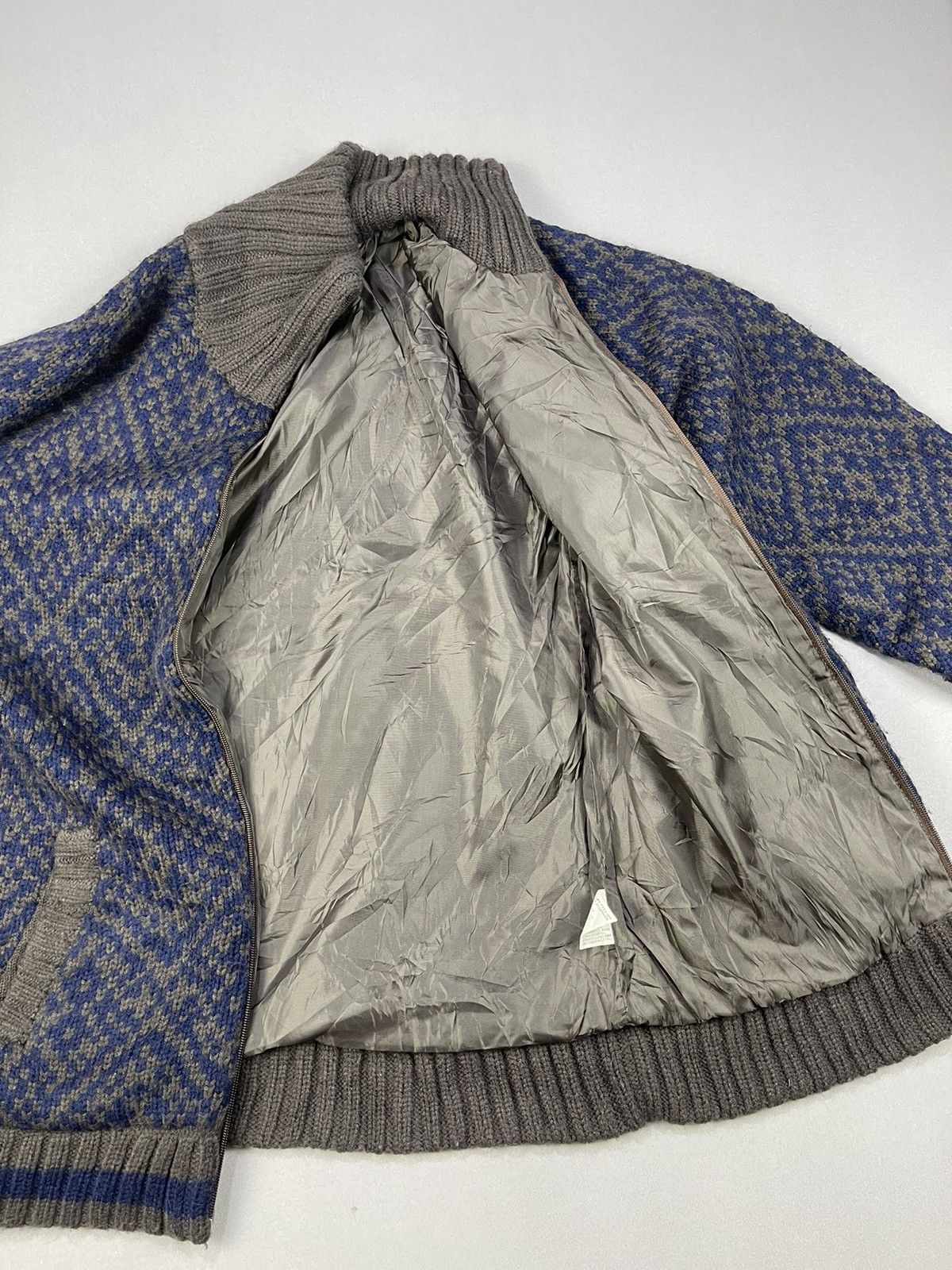Japanese Brand WILLPIPS KNIT NAVAJO TURTLE NECK ZIPPER JACKET Size US L / EU 52-54 / 3 - 9 Thumbnail