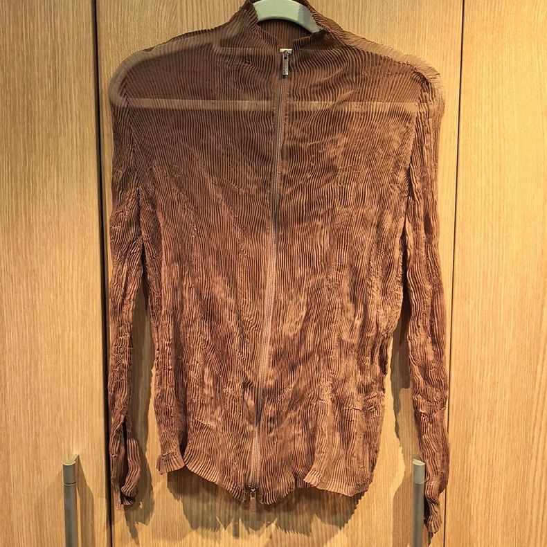 Issey Miyake Issey Miyake Coffee-colored willow cardigan Size M / US 6-8 / IT 42-44 - 2 Thumbnail