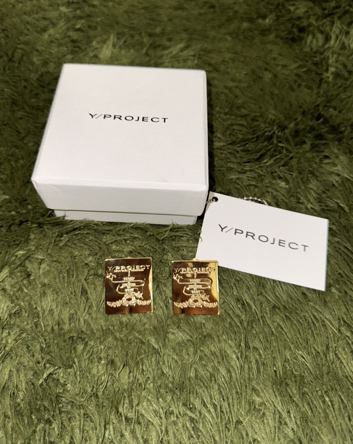Y/PROJECT Paris Best Mini Earrings Gold