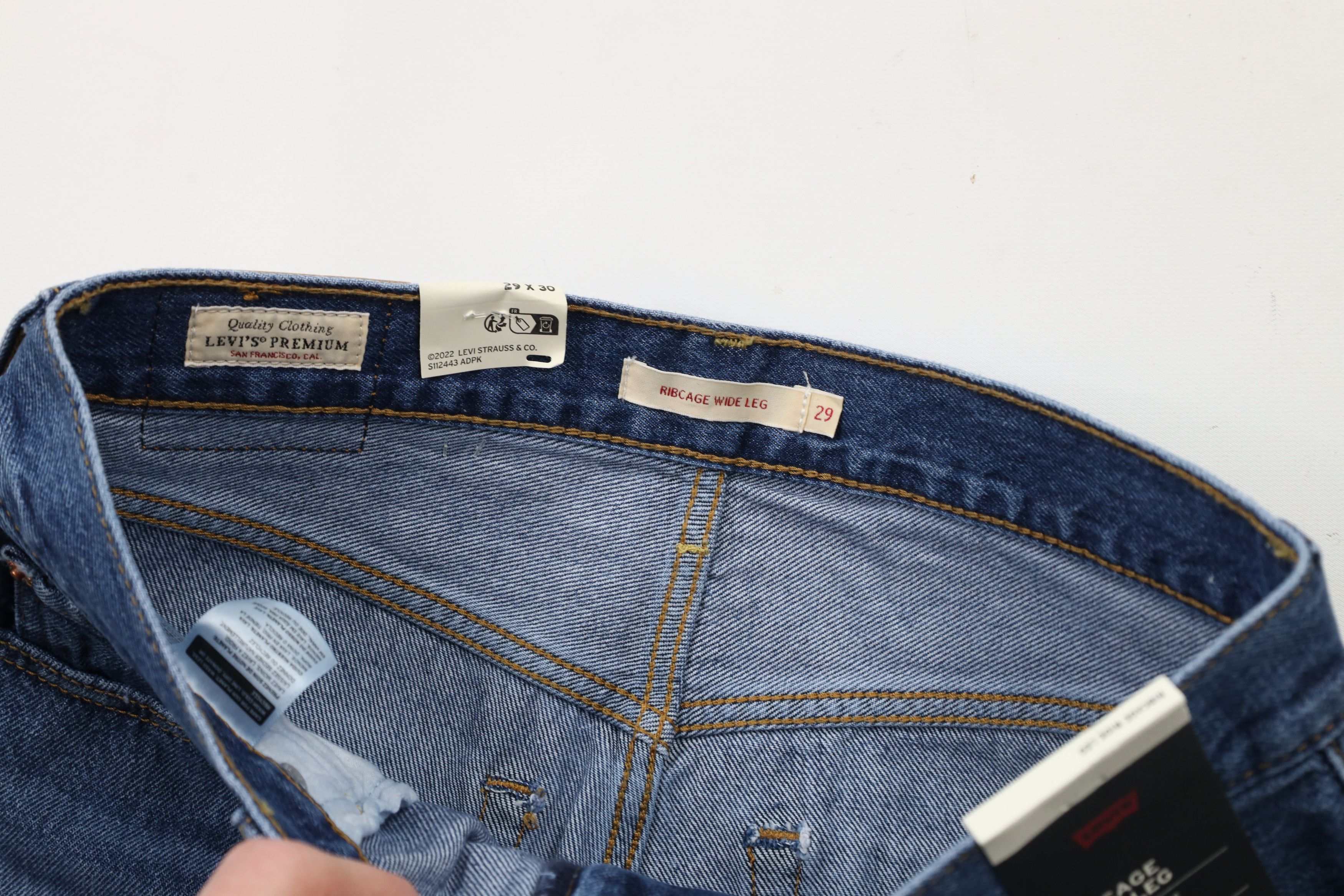 Levi's New Levis Ribcage Super High Rise Wide Leg Denim Jens Size 29" - 6 Thumbnail