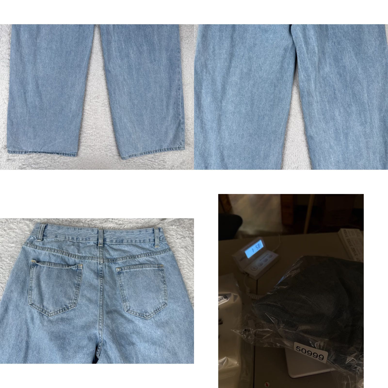 Shein SheIn Jeans Womens 8 Blue Denim Wide-Leg High Rise Cotton Blend Light Wash 28x30 Jeans Womens 8 Blue Denim Light Wash 90s Retro Wide-Leg Mens? Size 30" / US 8 / IT 44 - 10 Thumbnail