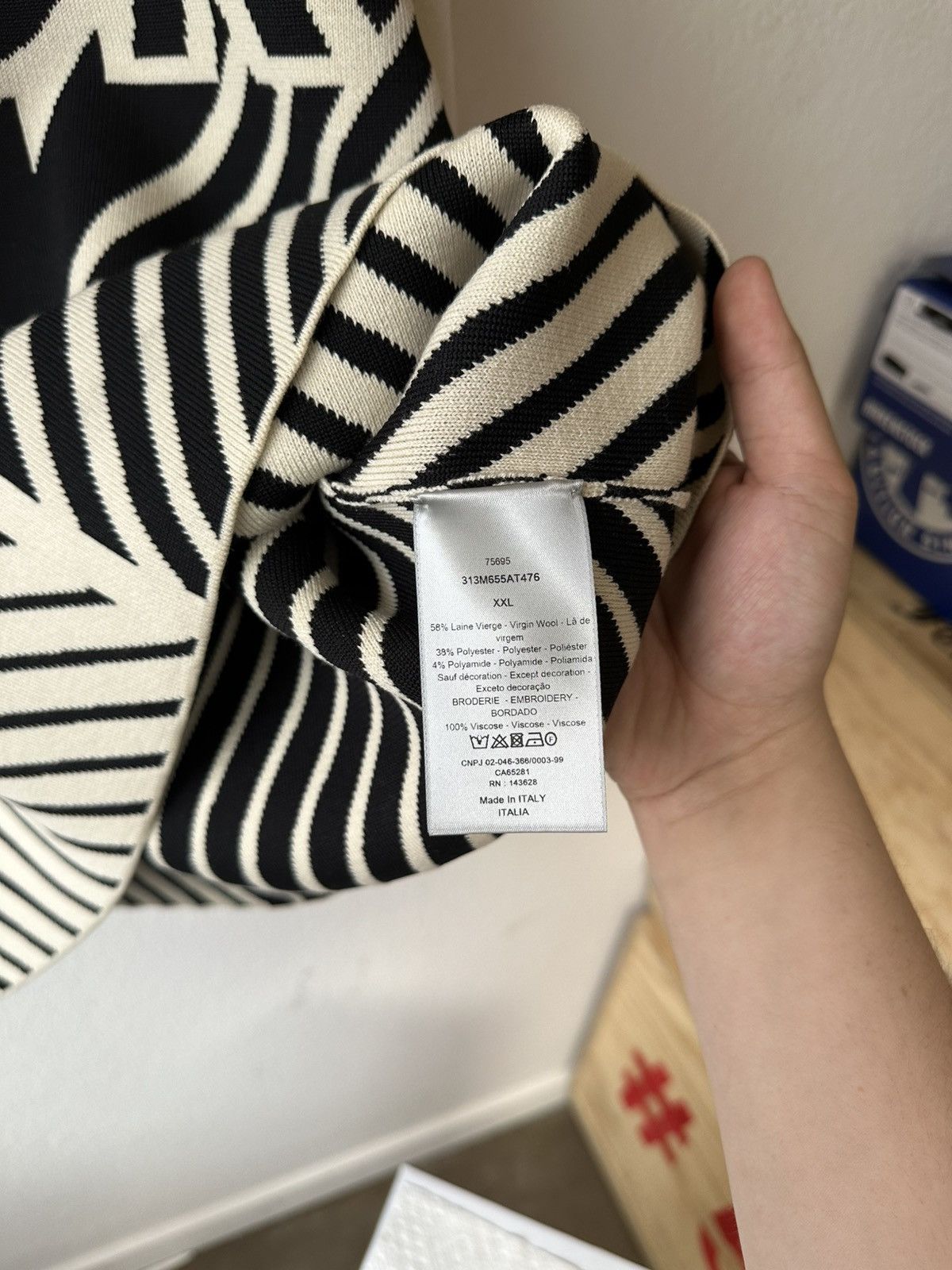 Dior DIOR WOOL CREWNECK Size US XXL / EU 58 / 5 - 5 Thumbnail